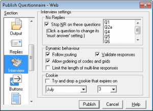 Publish-questionnaire-window-survey-software