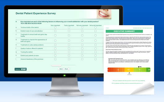 Dental Patient Experience Survey and report