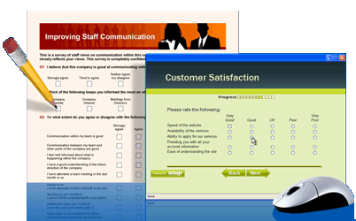 Web and Paper surveys