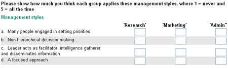 Survey Software - Compund Grid