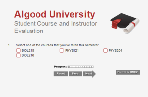 course evaluation survey