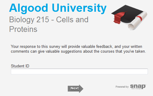 university survey