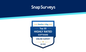 Highly rate online survey software award | Snap Surveys