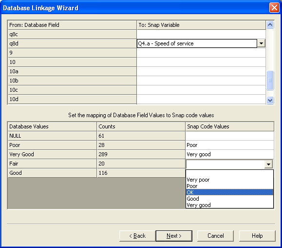 Database Linkage Wizard Code Import