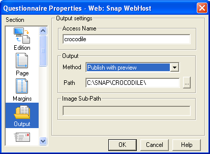 QP: output for webhost