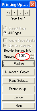 Print properties: publish scanning survey