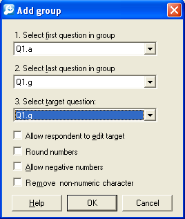 VP: variable properties showing valid set to 0 to 8