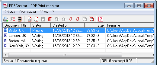 PDF Creator - PDF Print monitor