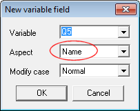 New variable field getting context aspect