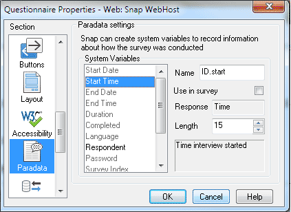 Quest prop: paradata start time