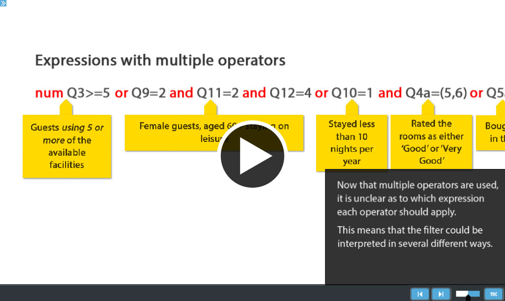 Logical-expressions-for-question-routing-and-analysis