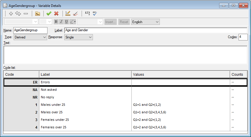 AgeGendergroup Variables Details