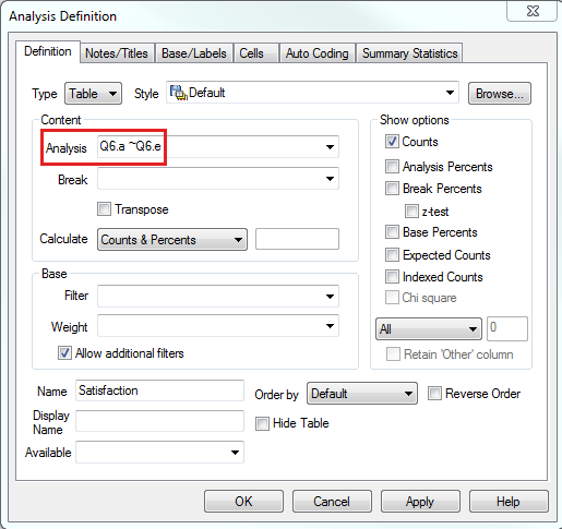 Analysis definition analysis