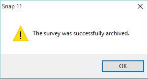 Successfully archived