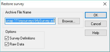 Restore Survey