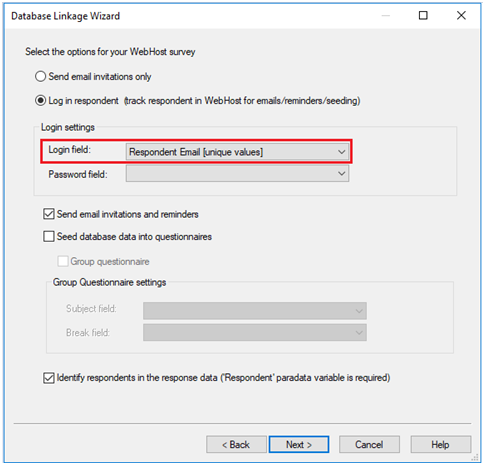 database linkage wizard 2