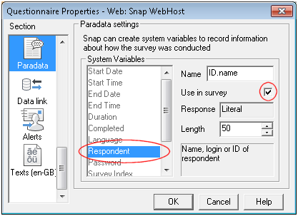 questionnaire properties