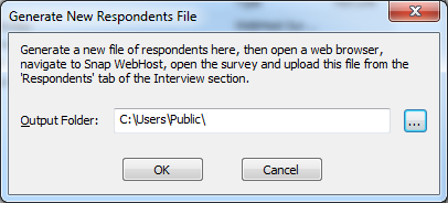generate new respondents file