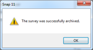 successfully archived