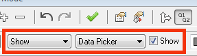 show data picker