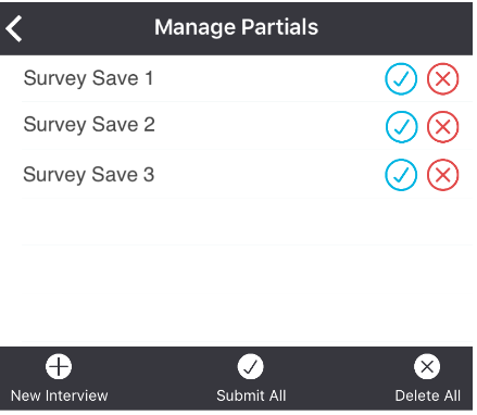 manage partials dialogue