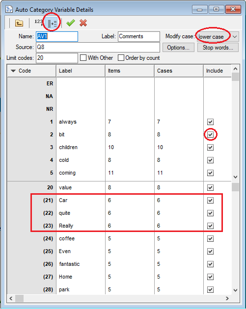 aAutocategory variable details dialog new