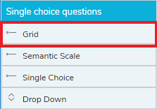 Grid menu