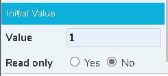 Initial value set to 1, the first code value