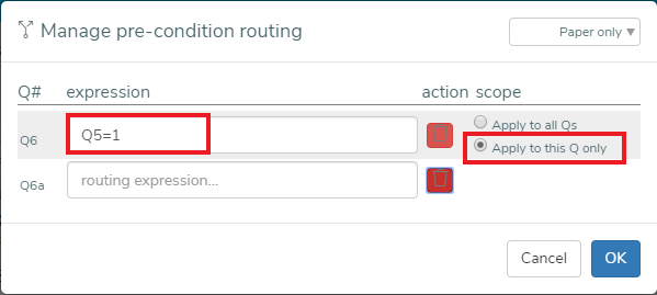 Manage pre-condition routing