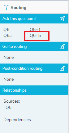 Ask this question if routing
