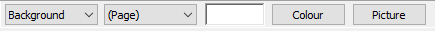 Topics toolbar showing background settings