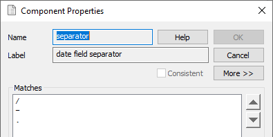 Adding a separator component