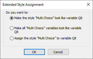 Extended Style Assignment dialog