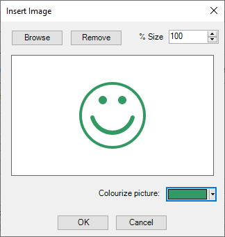 Insert slider image