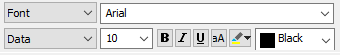 Setting the font for the response