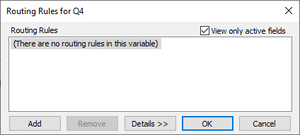 Adding a routing rule