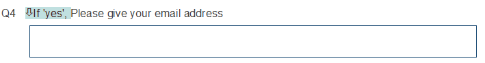 Routing description shown for the question