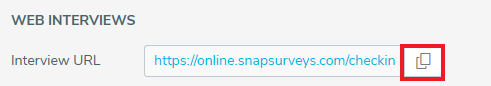Copy the Interview URL to the clipboard