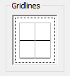 Set the gridlines in an analysis table