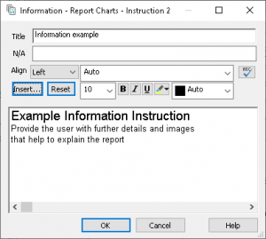 Adding report instructions | SnapSurveys