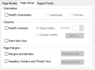 A page layout instruction showing the page setup