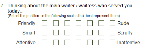 Semantic Scale question