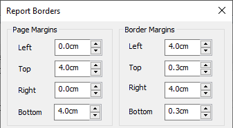Set the page margins and borders margins