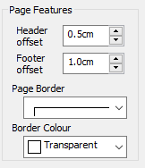 Set the header and footer offset