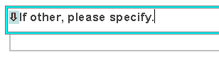 Routing arrow shown on the questionnaire