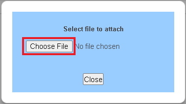 Select the file to attach