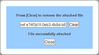 File successfully attached message