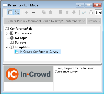 User template added to a SurveyPak