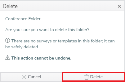 Delete folder