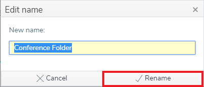 Rename the folder